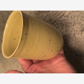 Babskrus modelrund i gul m/nister (nr 33)