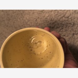 Babskrus modelrund i gul m/nister (nr 33)