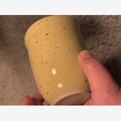 Babskrus modelrund i gul m/nister (nr 33)