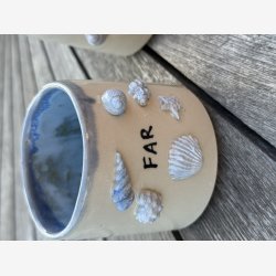 Krus til far - med strand tema dekorationer