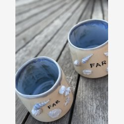 Krus til far - med strand tema dekorationer