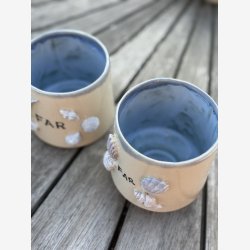 Krus til far - med strand tema dekorationer