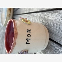 Krus til mor - med blomster dekorationer