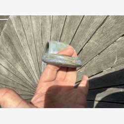 Stort krus med stor hank - lkker bl / creme glasur