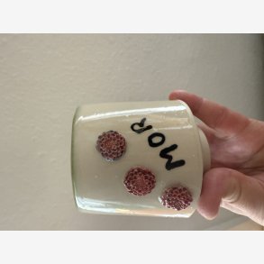 Krus til mor - med blomster tema dekorationer