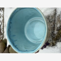 Krus med blomster og tekst - sommer p� vej