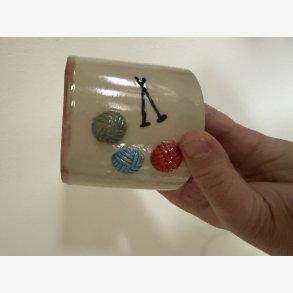 Strikke krus uden hank